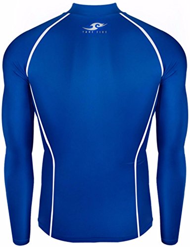JustOneStyle New 039 Skin Tight Compression Base Layer Blue Running Shirt Mens S - 2XL (2XL)