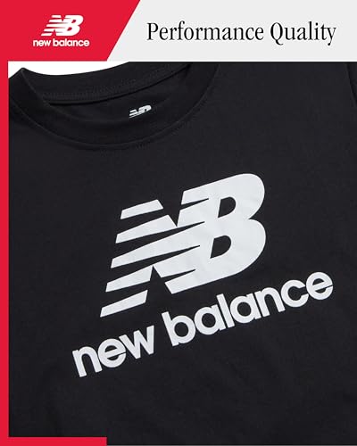 New Balance Boys Joggers Set - 2 Piece Short Sleeve Graphic Tee and Fleece Joggers for Boys - Athletic Pants Set (Sizes 8-20)3