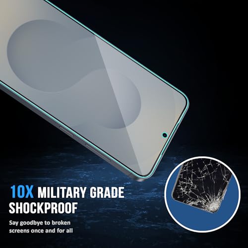 Image of FIRST MART Matte Anti-Glare Tempered Glass for Samsung Galaxy S25 and Samsung S24 With Installation Kit | Military-Grade Gaming Screen Protector & Cable Guard | Edge to Edge Coverage | Black
