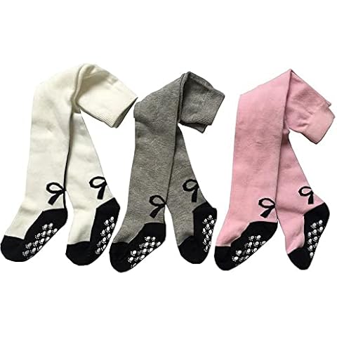 Baby Girl's Tights Stockings Non-skid 3 Pack Toddler Leggings Pants by Toptim Cover
