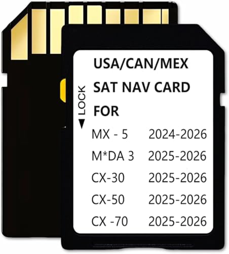 2025 2026 Latest Navigation sd Card Memory KR9D66EZ1B Compatible with Mazda 3 CX-30 Cx50 CX-50 Hybrid Cx70 (2025 2026) MX-5(2024-2026)