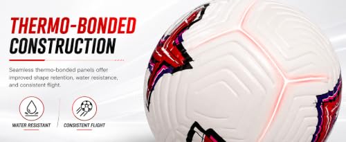 Image of Vinex Strider Size 5 Football - Thermo-Bonded PU+RB Soccer Ball Durable Rubber Bladder, Polyester Winding, Long Air Retention, Soft Touch Football, Outdoor & Indoor Soccer Ball for All Ages