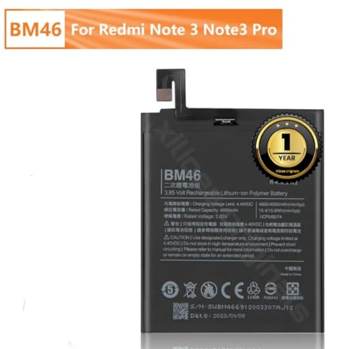 Image of BM46 Battery for Redmi Note 3 /3 Pro 2015116, 2015161 Battery with 1 Year warrenty** (B164)
