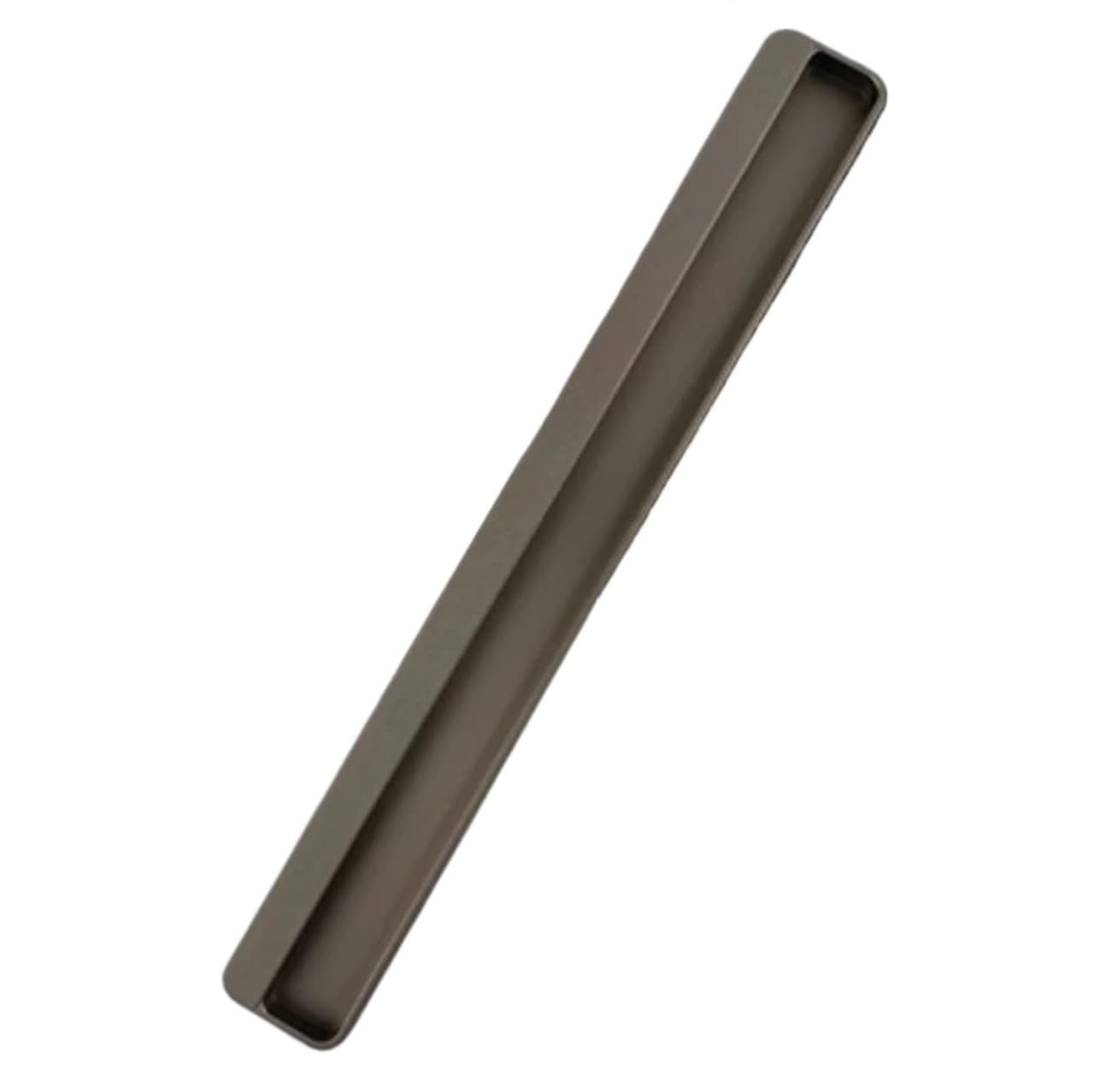 ATEUXOL Recessed Door Handles Simple Embedded Wardrobe, Barn Door, Handle Cabinet Sliding Hidden Folding(Coffee Color 400mm)
