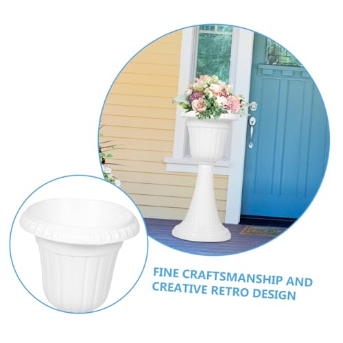 Vaso a colonna romana Detive Blumentopf anfora per balcone giardino matrimonio vaso di fiori in plastica bianca Slish Blumensäule per decorazione veranda