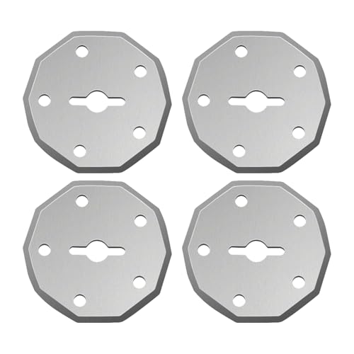 Replacement Rotary Blades 4PCS, Compatible with SakerPlus Cordless Electric Scissors,4V Rechargeable Cardboard Box Cutter Rotary Cutter for Leather Carpet Plastic Cutting,Sewing,Crafting (4 PCS)