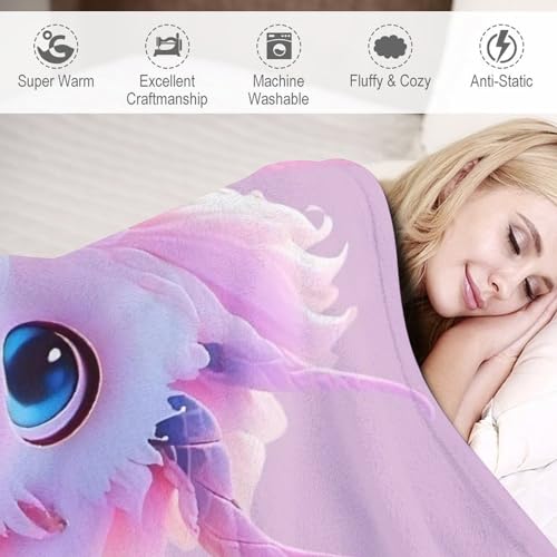 Couverture polaire cute dragon toutes saisons pour canapé - 4