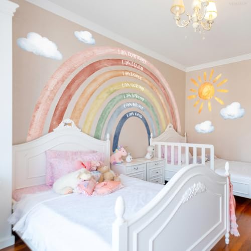 Vinilos Decorativos Arcoíris Grandes 7 Hojas para Pared miniatura 2