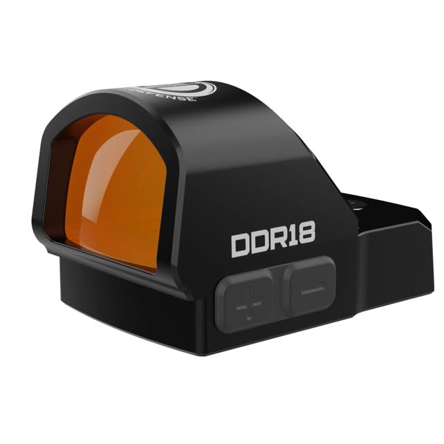 Dagger Defense DDR18, red dot reflex sight- Only for RMR style pistols - Will only fit pistols with RMR footprint and picatinny mount for rifles, 1 MOA, motion activated, multiple brightness settings.