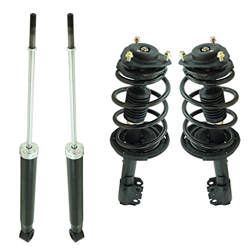 Image of TRQ Front and Rear Complete Strut Assembly & Shock Absorber Kit Complete Strut & Coil Spring Assembly Compatible with 2011-2014 Toyota Sienna