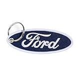 Detroit Shirt Company Ford Blue Oval Logo embroidered Keychain 4