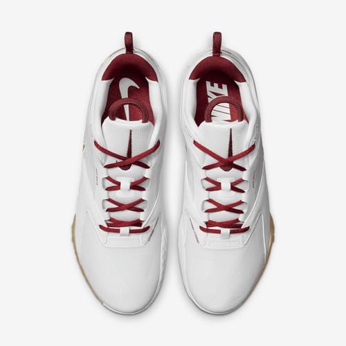 Nike HyperAce 3 Volleyball Shoes (FQ7074-100, White/Photon Dust/Team Crimson) Size 7.54