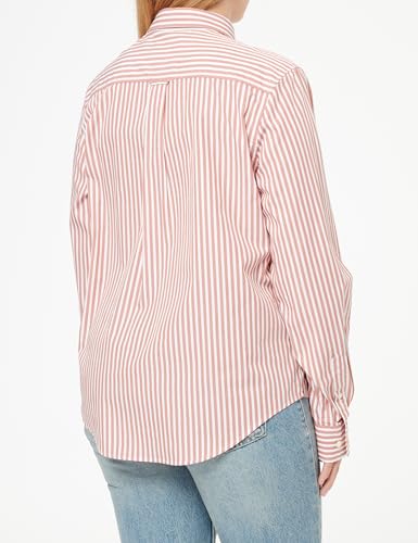 Gant Damen Reg Classic Poplin Striped Shirt Bluse, Rosa, 44 EU – Ansicht 3