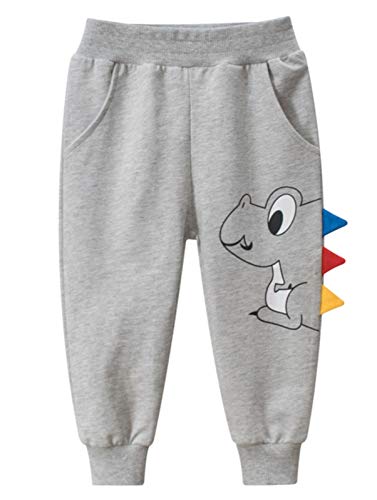 Image of HILEELANG Toddler Boy Sweatpants Kids Sport Jogger Cotton Casual Active Playwear Sweats Pants 2-Pack