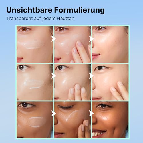 COSRX Ultra-Leichte Unsichtbare Sonnencreme LSF 50 Transparenter Sonnenschutz mit Hyaluronsäure, Kein Weißer Schleier, Nicht fettend, Starker UV-Schutz, Sonnenpflege, Koreanische Sunscreen 50 ml