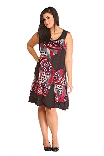 BLEE KLUM RAIDEN - Vestito da donna (46, Bordeaux)...