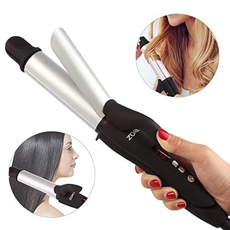 Amazon.com: Zoreya 2 en 1 Plancha rizadora anión alisadora de cerámica Rizador  rizador de pelo la visualización de temperatura LED con mango anti-scalding  : Belleza y Cuidado Personal