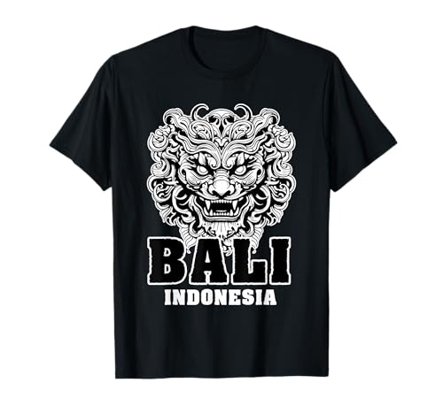 Máscara Barong Cultura Balinesa Bali Indonesia Camiseta