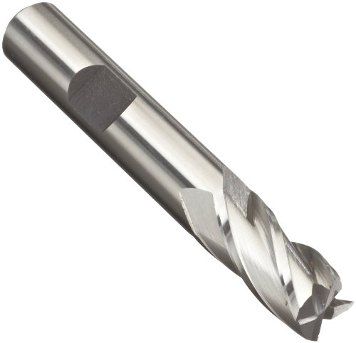 Image of 5110082 High Speed Steel (HSS) Square Nose End Mill, Inch, Weldon Shank, Uncoated (Bright) Finish, 4 Flutes, 4.5 inch Overall Length, 1.1250 inch Cutting Diameter, 1 inch Shank Diameter
