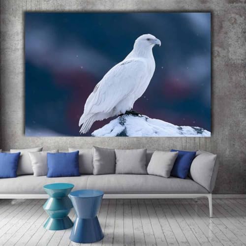 Peinture murale d'aigles blanches de snowys impression sur toile - 2