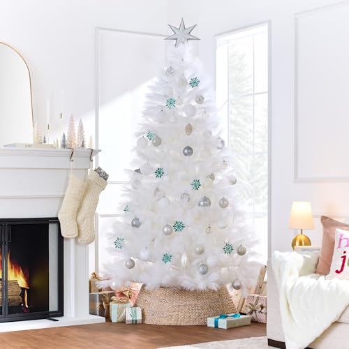 Best-Choice-Products-Artificial-White-Pampas-Christmas-Tree-75ft-Premium-Deluxe-Unlit-Pampas-Grass-Holiday-Decor-Easy-Assembly-Metal-Base Best Choice Products Artificial White Pampas Christmas Tree 75ft Premium Deluxe Unlit Pampas Grass Holiday Decor Easy Assembly Metal Base
