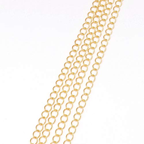 MOTZU 100 Pieces Chain Extension, 3\" Long, Stainless Steel Necklace Bracelet Extender Chain, Pendant Anklet Chain Extenders, Strong Hold, Silver - Thumbnail 3