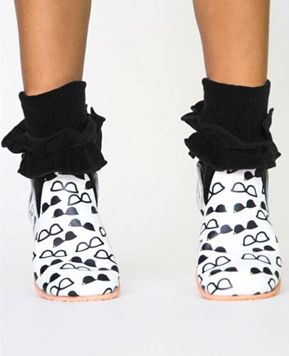 Jefferies Socks Girls Misty Ruffle Lace Dress Turn Cuff Socks 2 Pair Pack3