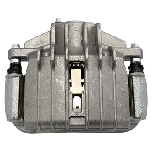 Image of TRQ Front Brake Caliper Set Zinc Coated Brackets Hardware Compatible with 2004-2005 Chevrolet Classic 1997-2003 Malibu 1999-2004 Oldsmobile Alero 1997-1999 Cutlass 1999-2005 Pontiac Grand Am