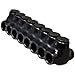 Morris Products Black Insulated Multi-Cable Connector ? 8 Wire Ports, 4-14 Wire Range, Slotted Allen Hex ? 3.59? L x 1.45? H ? Dual Entry, 2-Pack