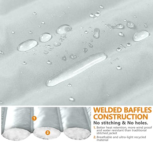 Little Donkey Andy Men's Warm Waterproof Puffer Jacket Hooded Windproof Winter Coat with Recycled Insulation3