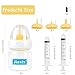 Jiaxix Pet Nursing Bottle Kit for Kitten Puppy,60mlCat Bottle Feeding Kit Nipple Kittens Syringe for Small Cat Dog Newborn Kitten Puppys Rabbits Squirrel Animals (Yellow)