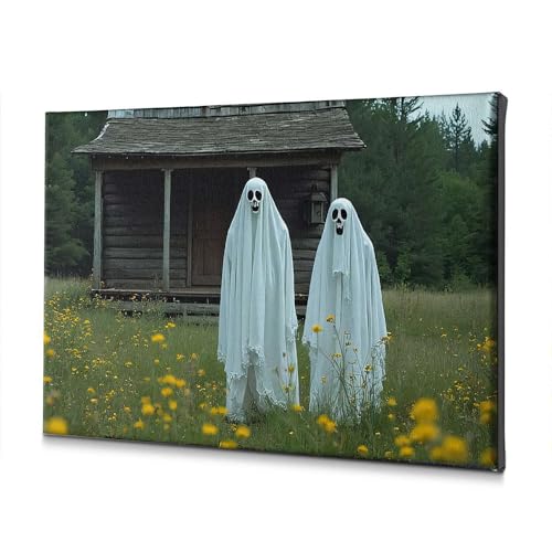 Tableau décoratif sur toile de haute qualité cabine et fantômes