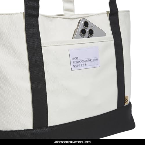 Image of adidas Canvas Court Tote Bag | Roomy Interior, Interior Pockets, Comfortable Straps, Durable Build, Everyday & Court Ready