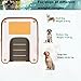 HEYLIFE Dog Safety Rampen Inflatable Dog Ramp Floating Dock Water Raft Ladder for Pool Up to 220LBS Borange 4ft x 3ft x 4in