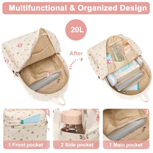 Image of Girls Backpack for Kids Elementary Bookbag Girly School bag Children Laptop Bag