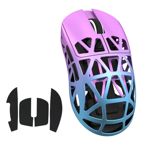 ATTACK SHARK Souris de jeu R2 en alliage de magnésium, capteur PixArt PAW3950, sans fil 8K, 48g, Bluetooth/2,4G/filaire, DPI réglable 42000, violet - Win11/Xbox/PS/Mac