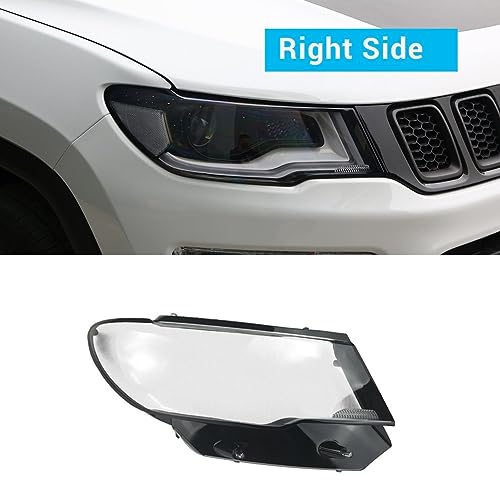 Vitre de phare cassée sur Jeep Compass 2019 solution coque transparente droite