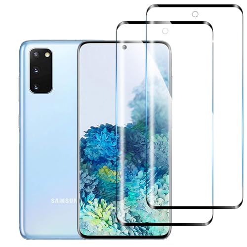 iccdpi [2-Pack] Screen Protector for Samsung Galaxy S20 HD Clear Tempered Glass Film Full Coverage Case Friendly Anti-Scratch Fingerprint Sensor Compatible