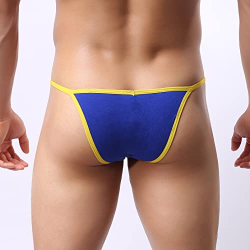 Men's Stretchy Soft Underwear Sexy String Waist Comfy Bikini Briefs3