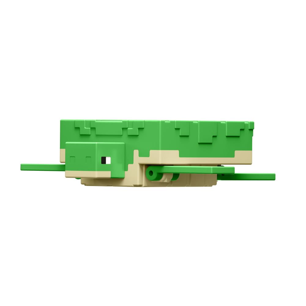 Mattel Minecraft Vanilla Actionfigur Schildkröte, 8,3 cm, für Kinder ab 6 Jahren