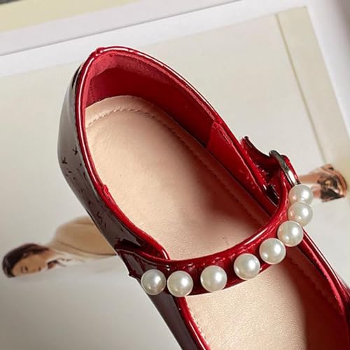 Generic Girls Marry Jane Shoes for Dance Kids Solid Color Water-Proof Bowknot Dress Shoes Toddler Casual Sneakers3