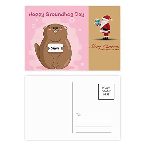 Cartes postales Happy Groundhog Day pour réinventer vos vœux d'hiver en famille