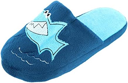 CTM® Boy’s Slide House Slippers with Shark Detail