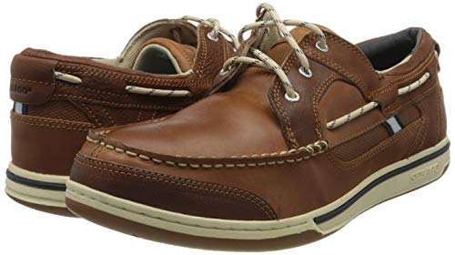 Image of Sebago Triton Three Eyelets FGL Boat Shoes - Hand-Stitched Leather, Nubuck, Suede with Waxed Finish, Removable EVA Insole, Breathable Mesh Lining