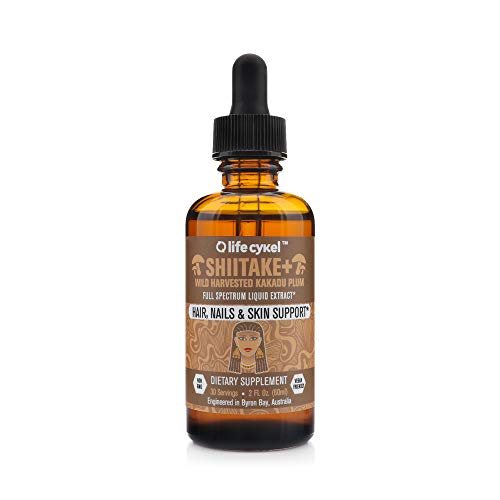 Life Cykel Shiitake Mushroom with Australian Wild Harvested Kakadu Plum Liquid Extract