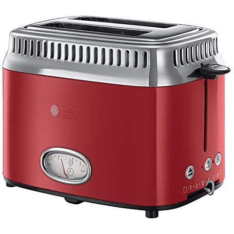 Russell Hobbs Toaster Retro Edelstahl Rot Vintage 21680-56 Cover