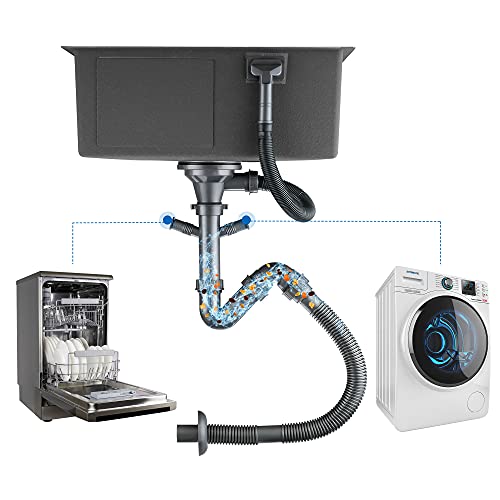 Edelstahlspüle Auralum rechteckig 55×45 cm für Küche
