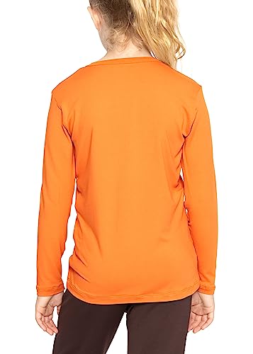 Image of Shirts for Girls Long Sleeve Crew Neck Top, Hoodie or 3 /4 Sleeve Soft Stretch Kids Lightweight Size 2-16