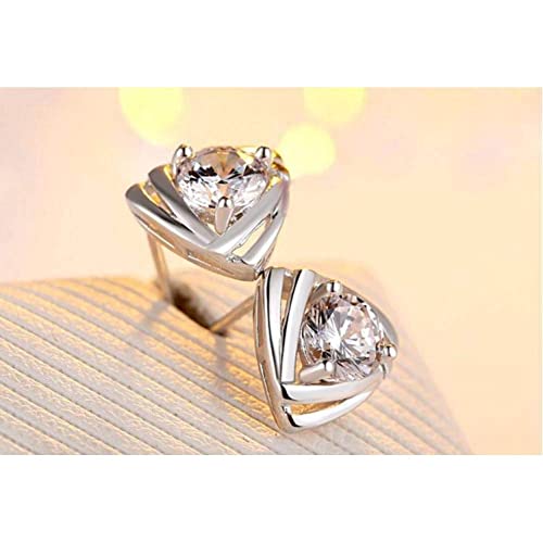 Boucles d'oreilles triangle en argent mode pour rayonner au bureau