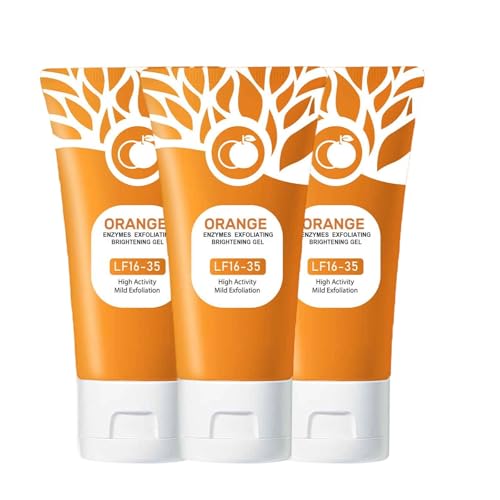 Gel exfoliant orange anti-taches noires : l'éclat enzymatique hydratant visage et corps